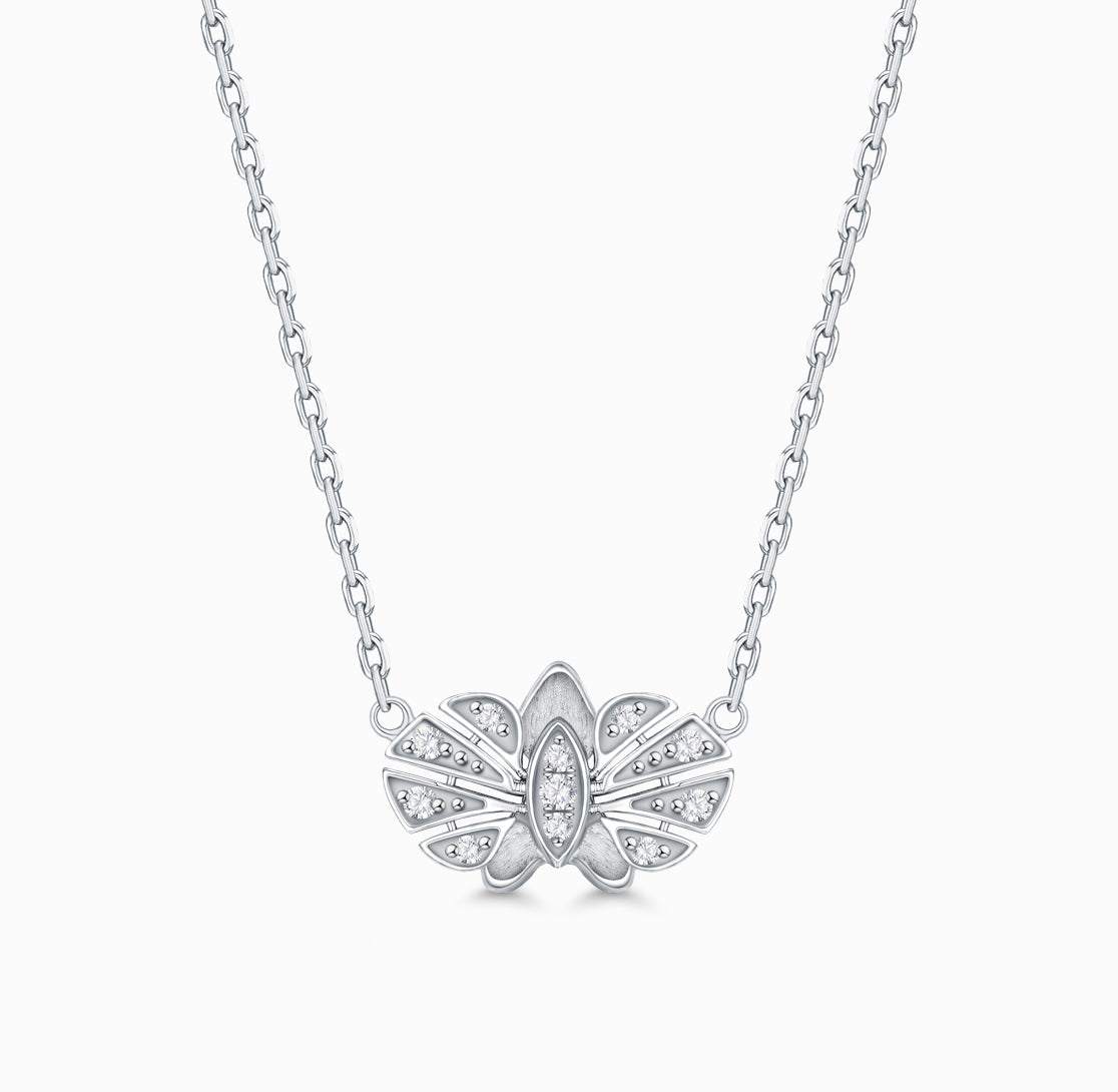 FAUNA & FLORA - Diamond and White Gold Necklace