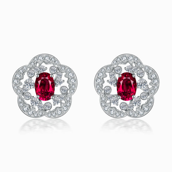 FAUNA & FLORA - Ruby Diamond Earring