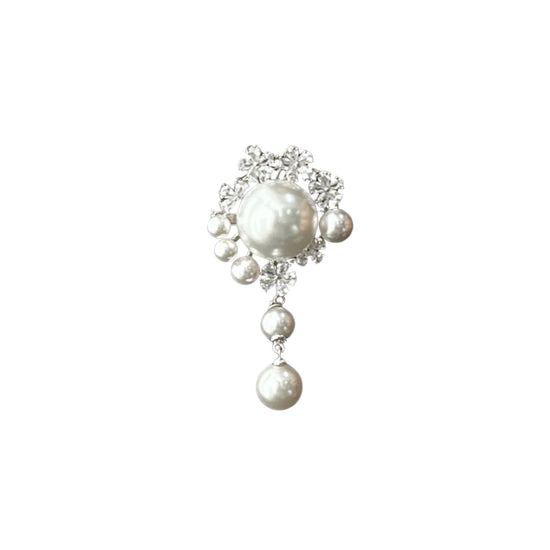 APHROSE-Fashion Sterling Silver Pearl Pendant / Brooch (Chain not included)