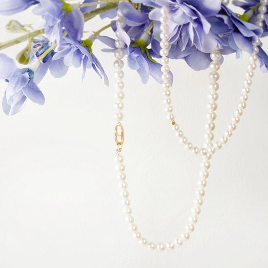 OTHER-Fashionable Hundred T-button Pearl Necklace