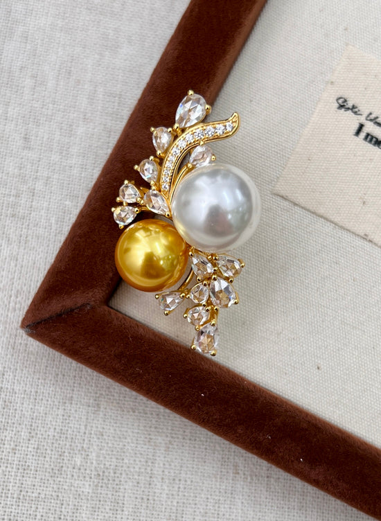 APHROSE-Fashionable Sterling Silver Pearl Brooch