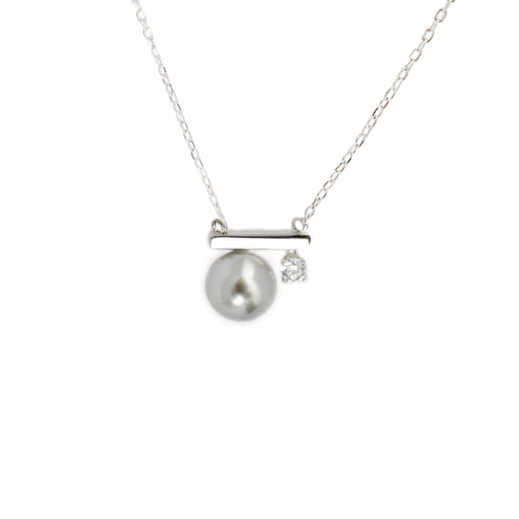 APHROSE-Fashionable Pearl Necklace in Sterling