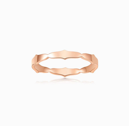 BRIDAL - 18K Rose Gold Wedding Ring