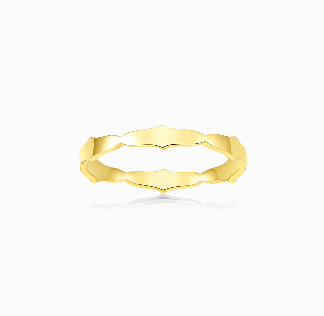 BRIDAL - 18K Yellow Gold Wedding Ring