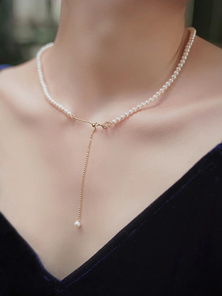 OTHER-Fashion pearl necklace in a variety of wears