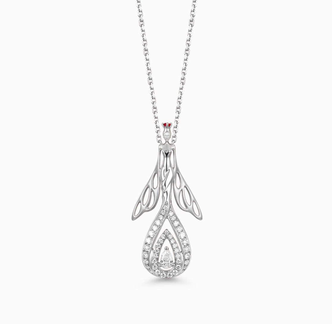 DATURA • ASTRA - Ruby and Diamond Necklace(Customized Service)
