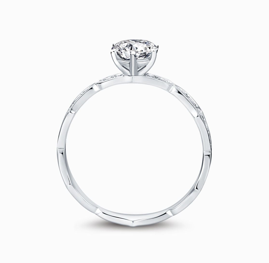 BRIDAL -18K white gold diamond wedding ring – thialh online