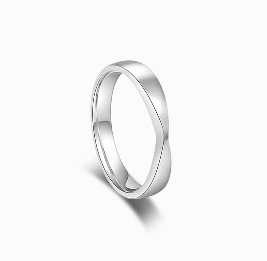 BRIDAL - 18K 白金钻石白金结婚戒指