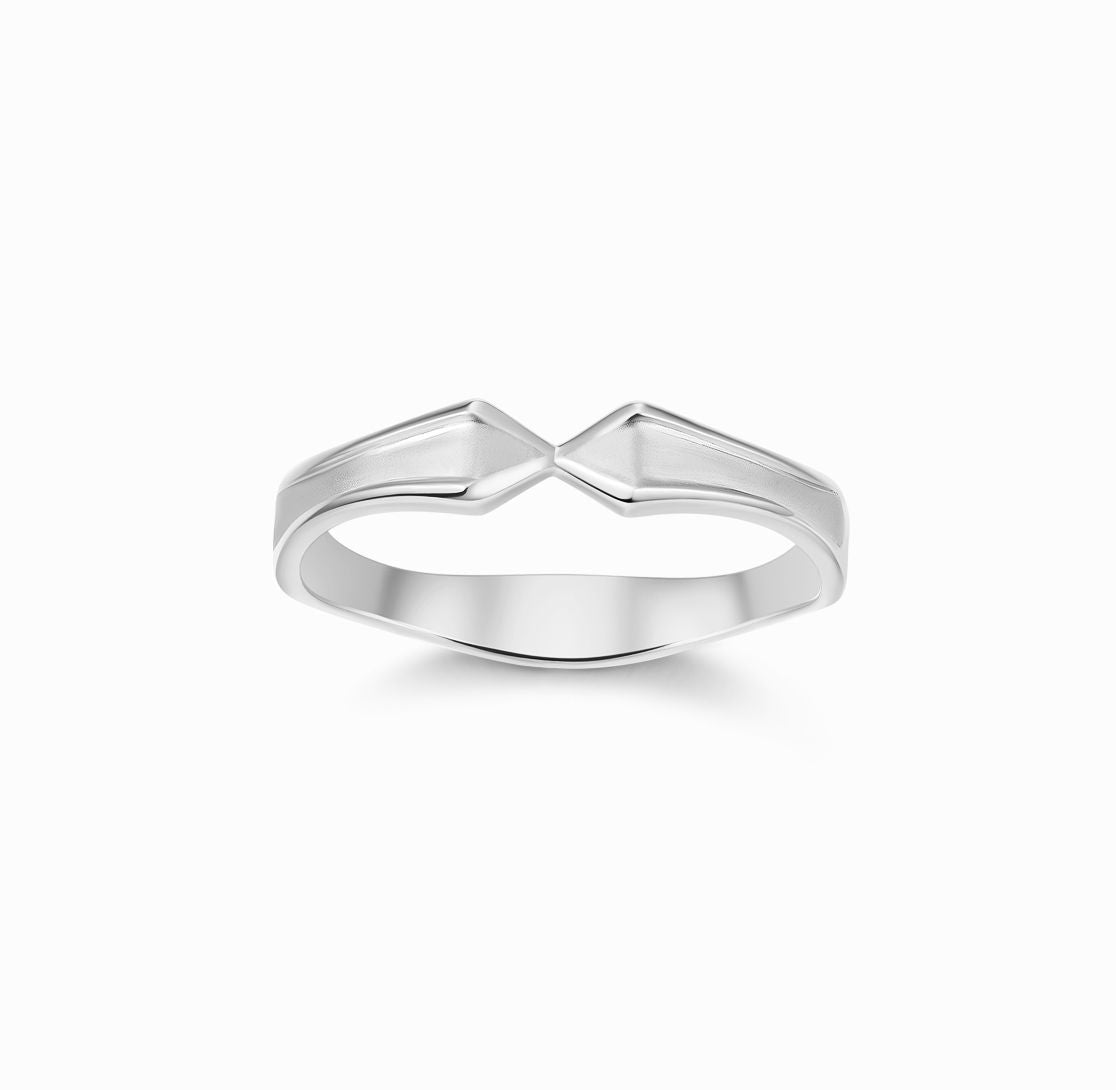BRIDAL- CHAPELl White Gold Wedding Ring