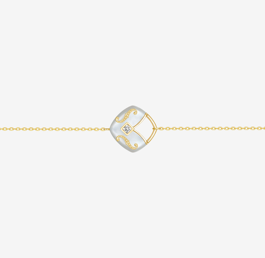CONCERTO – Armbänder aus 18-karätigem Gelbgold mit Perlmutt
