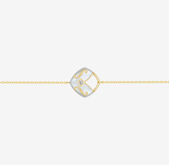 CONCERTO – Armbänder aus 18-karätigem Gelbgold mit Perlmutt
