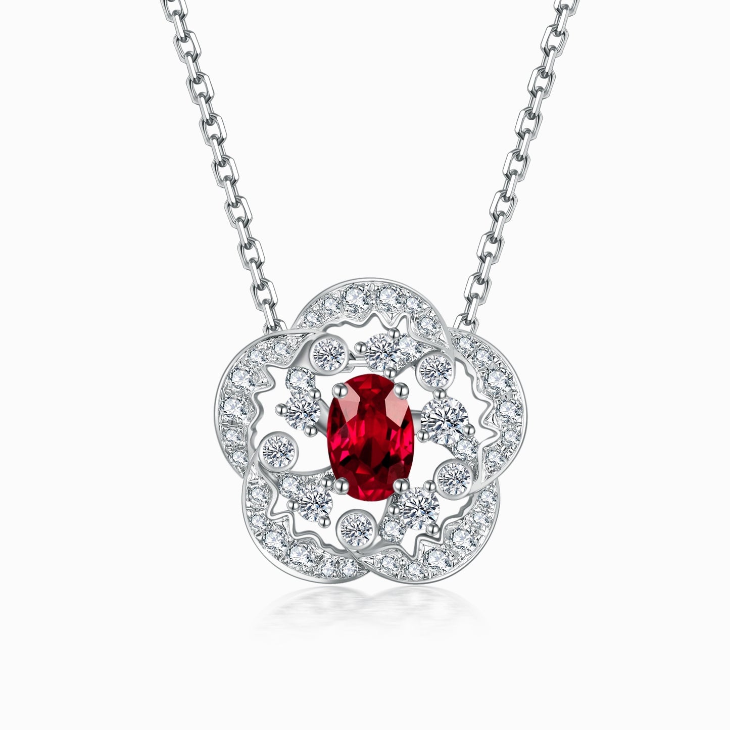 FAUNA & FLORA -  Ruby Diamond Necklace