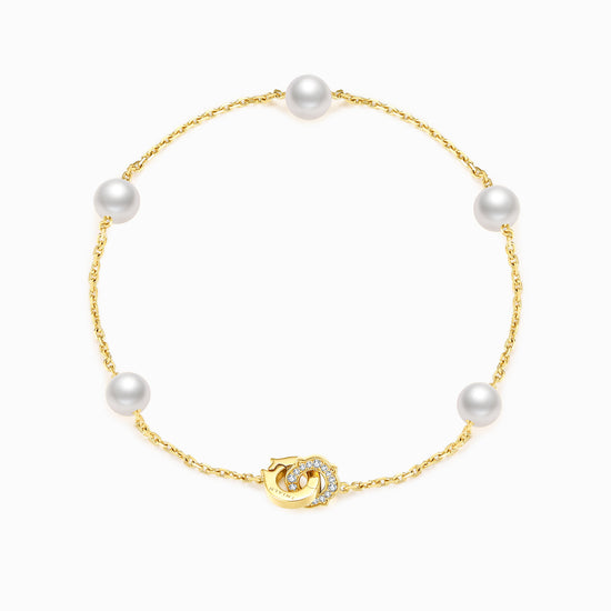 LEGACY- 18K Yellow Gold Akoya Pearl Bracelets