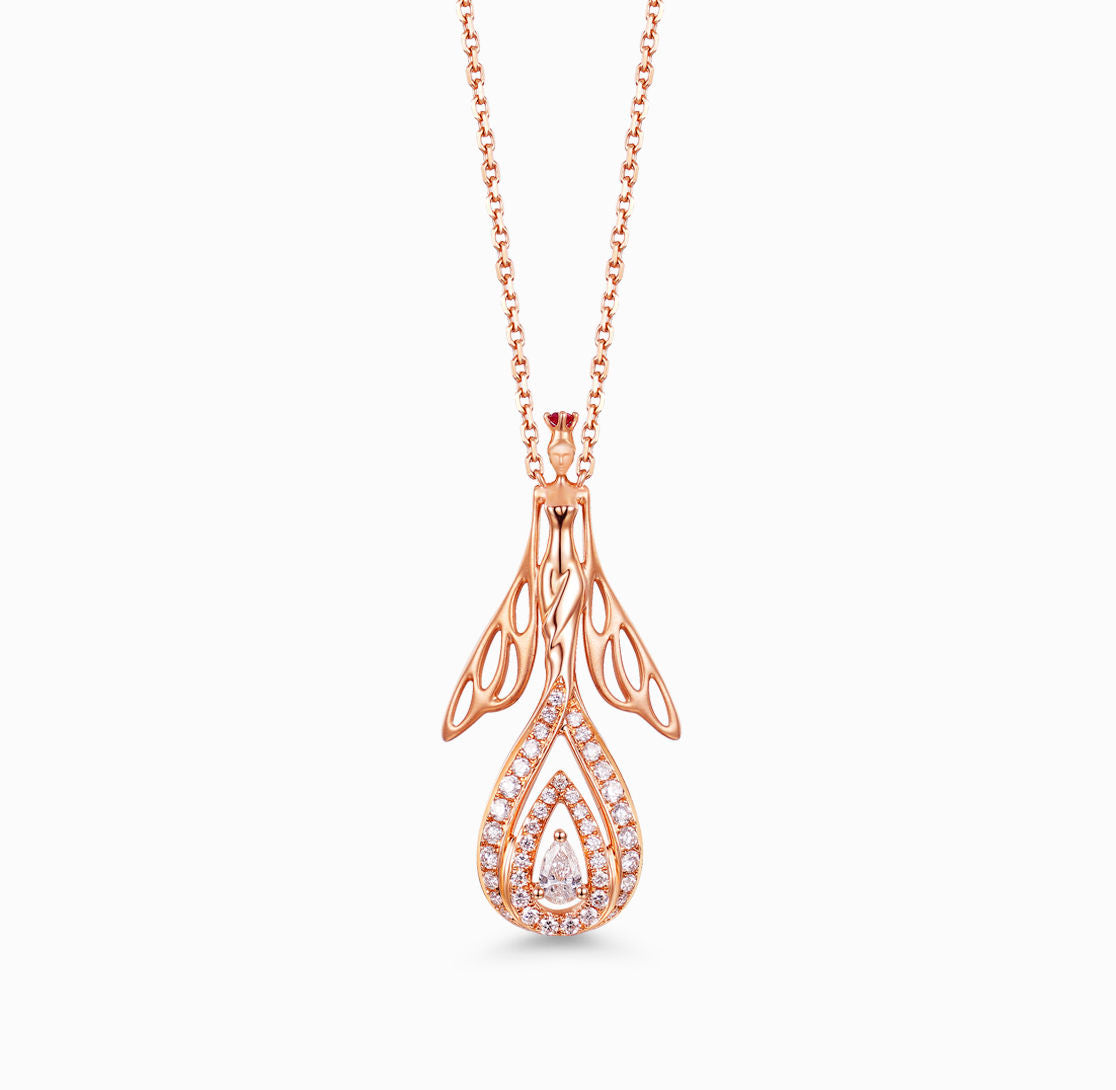 DATURA • ASTRA – Halskette mit Rubin und Diamant
