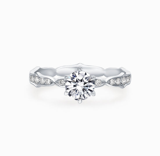 BRIDAL -18K white gold diamond wedding ring