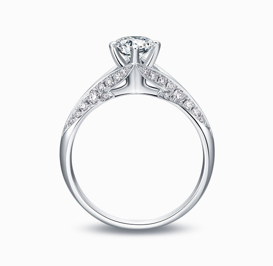 BRIDAL -18K白金钻石结婚戒指